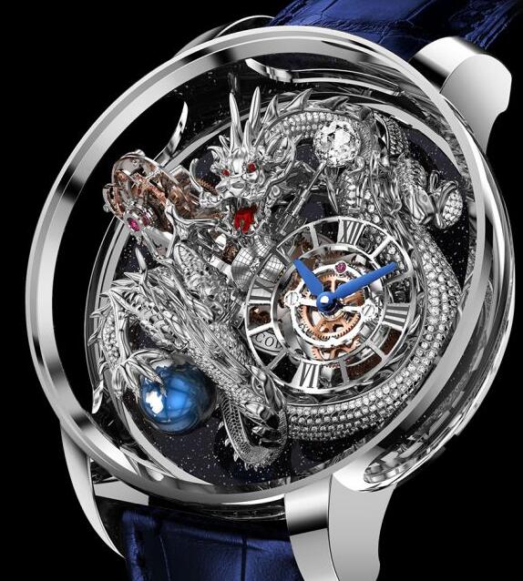 Review Jacob & Co ASTRONOMIA TOURBILLON DRAGON PAVE AT102.30.DR.UA.A Replica watch